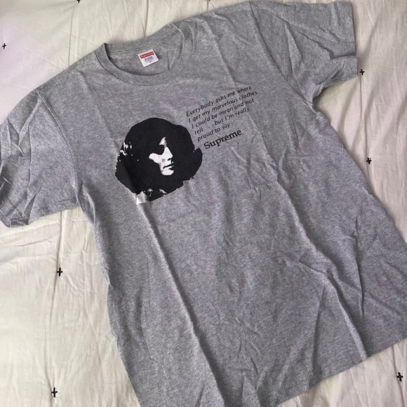Supreme gray mean tee - Picture 1 of 5